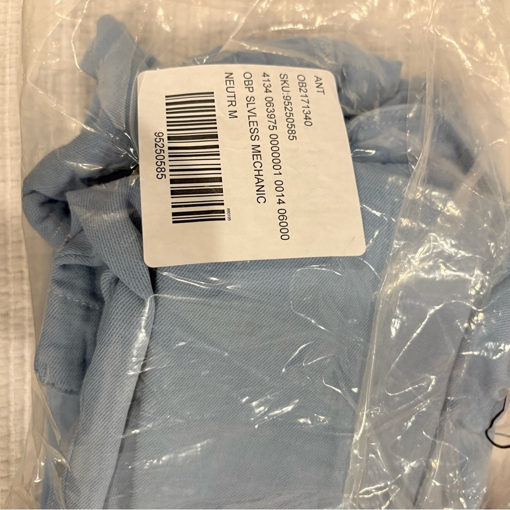 NWT Anthropologie Pilcro Light Blue Sleeveless Button-Up Jumpsuit - Picture 7 of 7